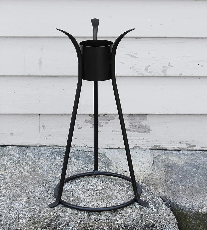 Achla Designs GBS-14 Trestle II Gazing Globe Ball Stand, 13 1/2-In H, Black - Image 2 of 4