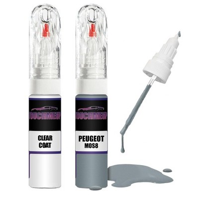 Lackstift für PEUGEOT BLEU BAIKAL M0S8 + Klarlack Pinsel Kratzer Fix Kit