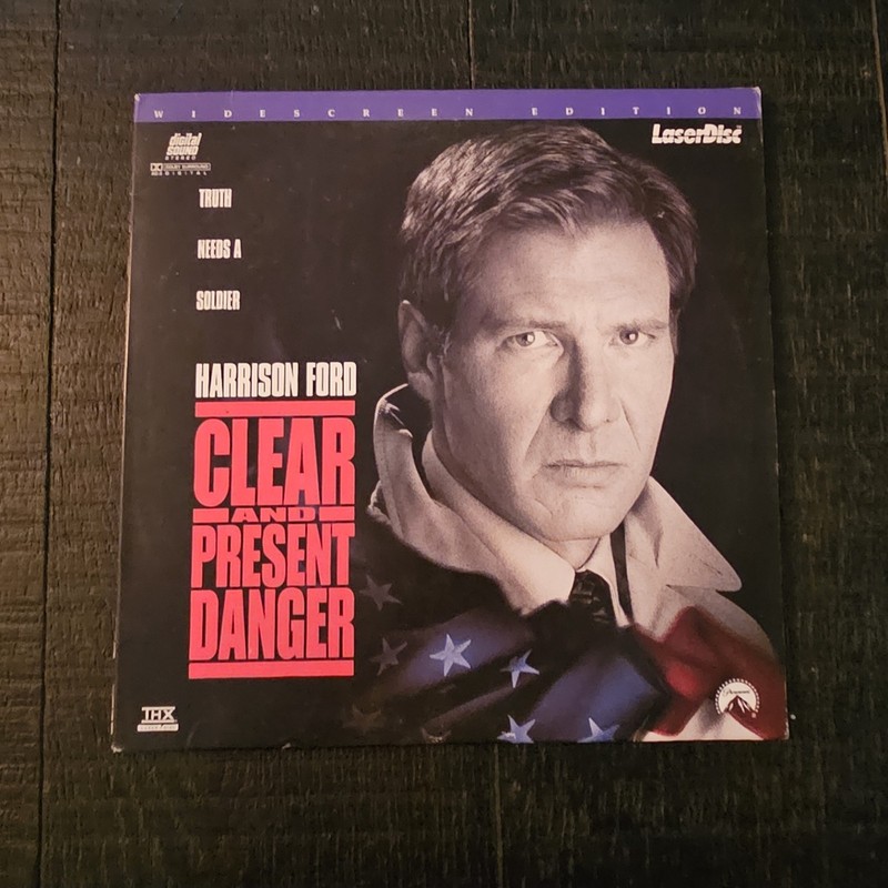 Clear and Present Danger LD Widescreen Laserdisc Harrison Ford, 2-Disc Set