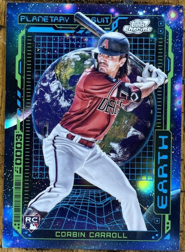2023 Topps Cosmic Chrome Corbin Carroll Rookie Planetary Pursuit EARTH #4 RC SSP