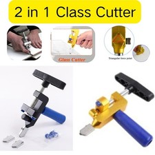 2-In-1 Manual Tile Cutter Hand Tool Ceramic Glass Cutting Tungsten Steel Blade