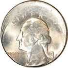 No Date 25C Off-Center 20% to 6:00 Washington Quarter UNC K19421