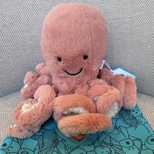 JELLYCAT Odell Octopus Peachy Pink Soft Plush Toy 49cm New With Tag + Dust Bag