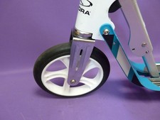 HUDORA BigWheel 205  Scooter Komfortabler Aluminium Cityoller türkis-weiß Roller
