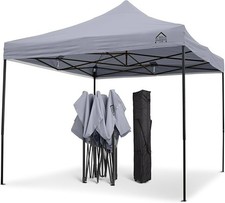 All Seasons 3x3m Pop Up Gazebo Grey Waterproof Garden Party Canopy Tent- New