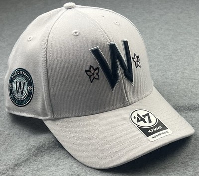  47 Washington Nationals City Connect WHITE Double MVP Hat Adjustable Cap New