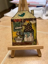 ACEO Original Art Painting Miniature card OOAK Mini ATC Abstract #263