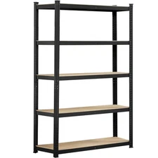 Topeakmart 5-Tier Utility Shelves, Metal Storage Garage Shelving Unit