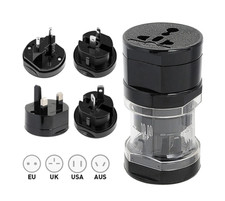 Universal Compact Travel Plug Adapter for use in more than 150 countries