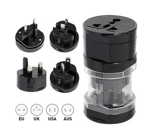 Universal Compact Travel Plug Adapter for use in more than 150 countries
