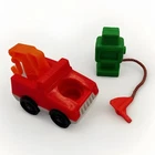 VTG Fisher Price Little People Tow Truck and Green Fuel Gasoline Pump W/ Handle