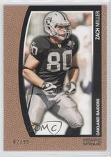 2009 Topps Unique Bronze Select 2/99 Zach Miller #28 0b0