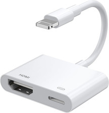  Apple Mfi Certified Lightning to HDMI Adapter,Iphone HDMI Adapter,1080P Digita
