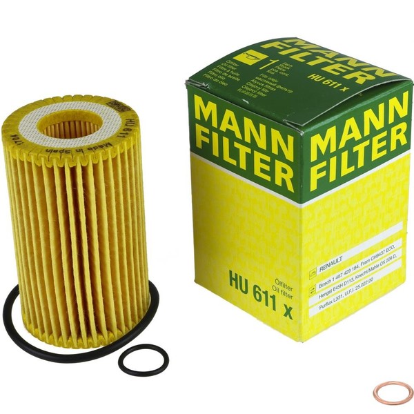 Mann ÖLfilter Mit Dichtring FüR Renault Clio II 1.2 16V Twingo I Kangoo-image