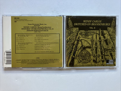 Switched-On Brandenburgs, Volume 2 by Wendy Carlos (CD, 1990, Columbia) Like New