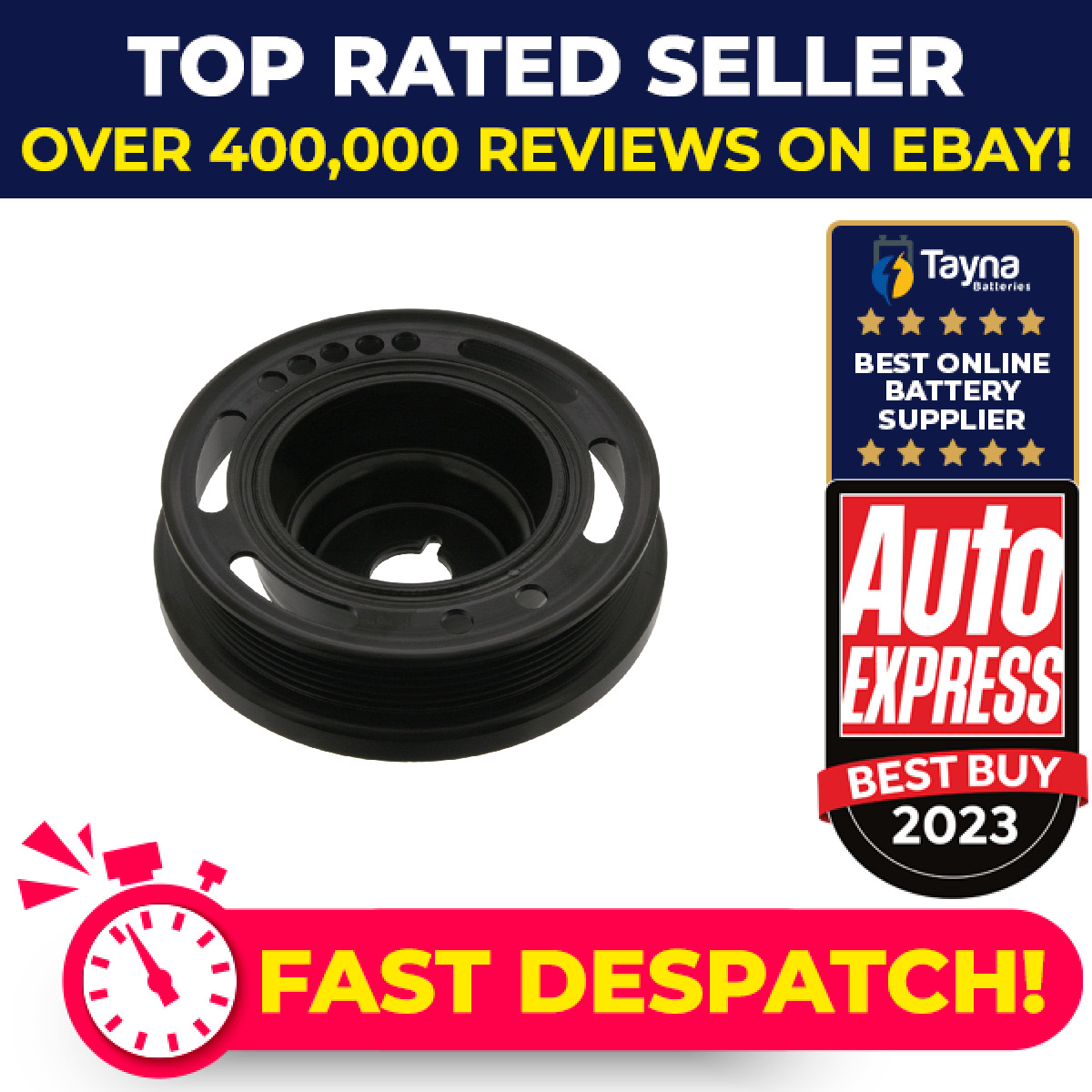 Crankshaft Pulley fits OPEL MOKKA 76 1.6 2012 on A16XER Belt 055565300 0615062