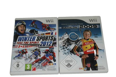 RTL Winter Sports 2012 + Biathlon 2009- Nintendo Wii Spiele OVP + Anleitung