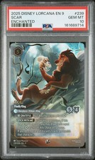 2025 DISNEY LORCANA EN 9-FABLED ENCHANTED 239 SCAR - FINALLY KING PSA 10