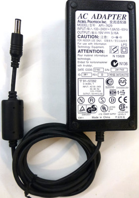 AC Adapter ACBEL Polytech Netzteil DC 19V=  3,16A 60W Hohlst. 5,5mm x 2,5mm