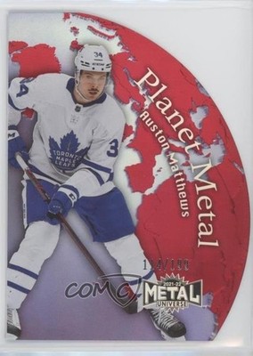 2021 Skybox Metal Universe Planet Red Achievement 114/199 Auston Matthews 0u20