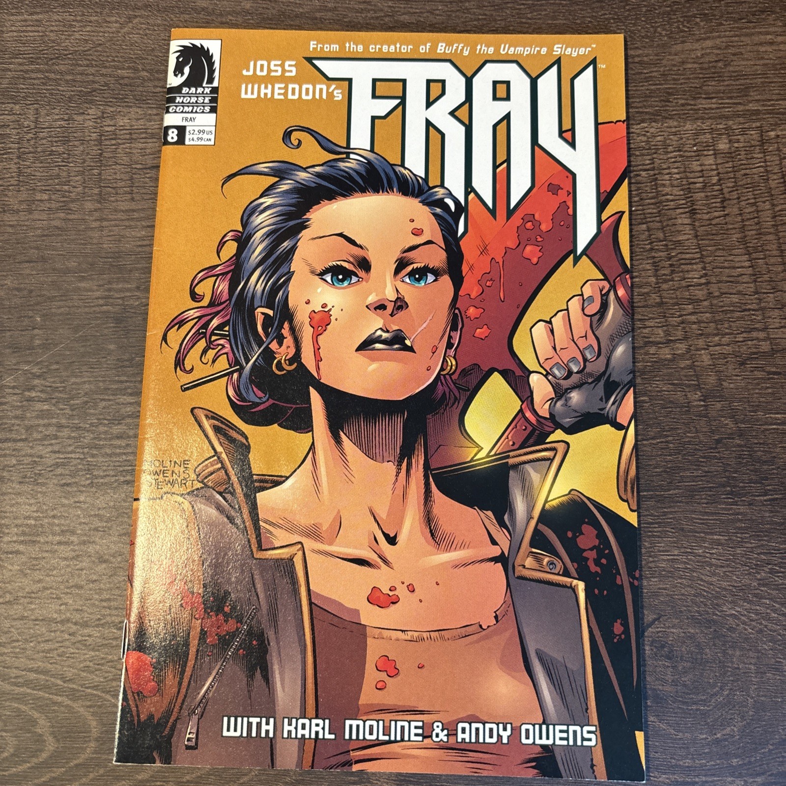 Fray #8 FN; Dark Horse | Joss Whedon Last Issue High Grade. Bagged And Boarded