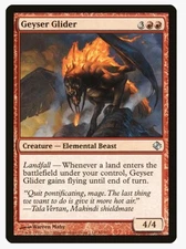 Geyser Glider | Duel Decks DDI | MTG | Elemental Beast | Landfall | LP