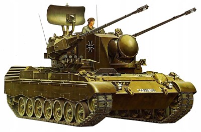 GERMAN FLAKPANZER GEPARD ANTI AIRCRAFT GUN #35099 1/35 TAMIYA