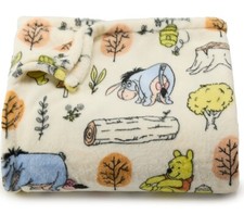 Disney WINNIE THE POOH Piglet Eeyore 5x6' Oversize THROW BLANKET The Big One NEW