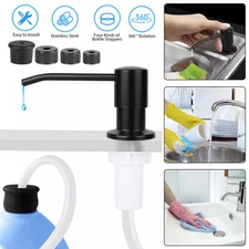 47" Sink Soap Dispenser Stainless Steel Kitchen Hand Liquid Pump Bottle Tube Kit