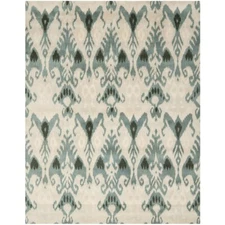 SAFAVIEH Ikat IKT216B Handmade Beige / Slate Rug