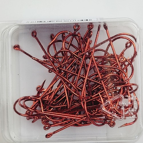 Gancho de cricket Mustad Hooks 3261-RB-2-50 ROJO trucha Panfish lubina gusano - Imagen 2 de 3