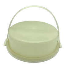Vintage Tupperware Pie Cake Keeper Carrier 719-2 w/ Lid 720-2  Handle 624-13