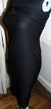 Bandeau Dress Black ASOS Textured Midi Misses size 6 New