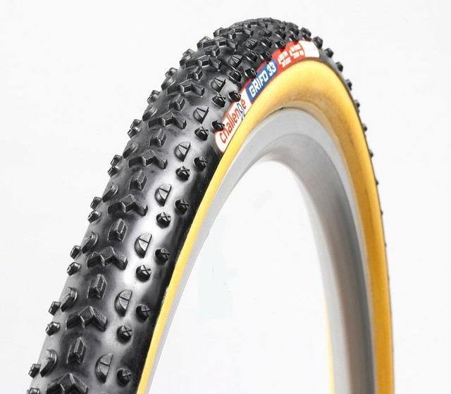 black bike tan tires