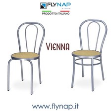 SEDIA SEDIE THONET BAR CASA RISTORANTE PIZZERIA VIENNA ALLUMINIO FINTA PAGLIA