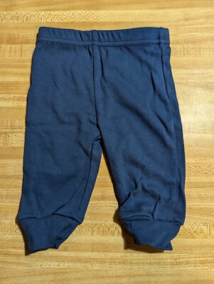 The Peanut Shell Baby Boy Size 3 Months 100 Percent Cotton Navy Blue Pants