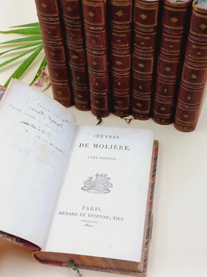 L’œuvre de Molière en 8 tomes – 1822 – Théâtre Comédie – Poquelin - Photo 1/4