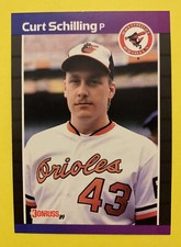 1987 ROOKIE Donruss Curt Schilling #635 Baltimore Orioles Vintage Baseball card. rookie card picture