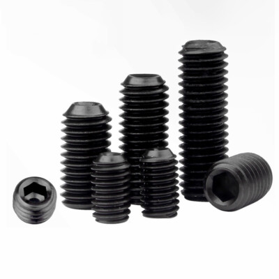 Grade 12.9 M1.6-M24 Cup Point Allen Key Socket Grub Sets DIN 916 Grub Screws 