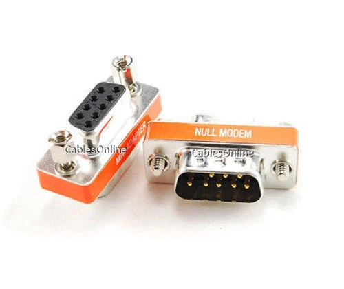 10-PACK DB9 Mini NULL MODEM Male/Female Data Transfer Adapter, AD-N04M-10 - Image 2 of 2