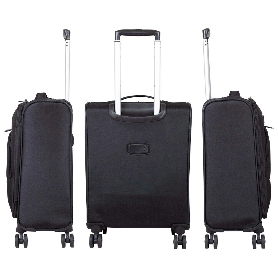Weichschale Handgepäck klein Reisekoffer extra leicht nur 2,3kg Trolley 4 Rollen - Bild 3 von 4
