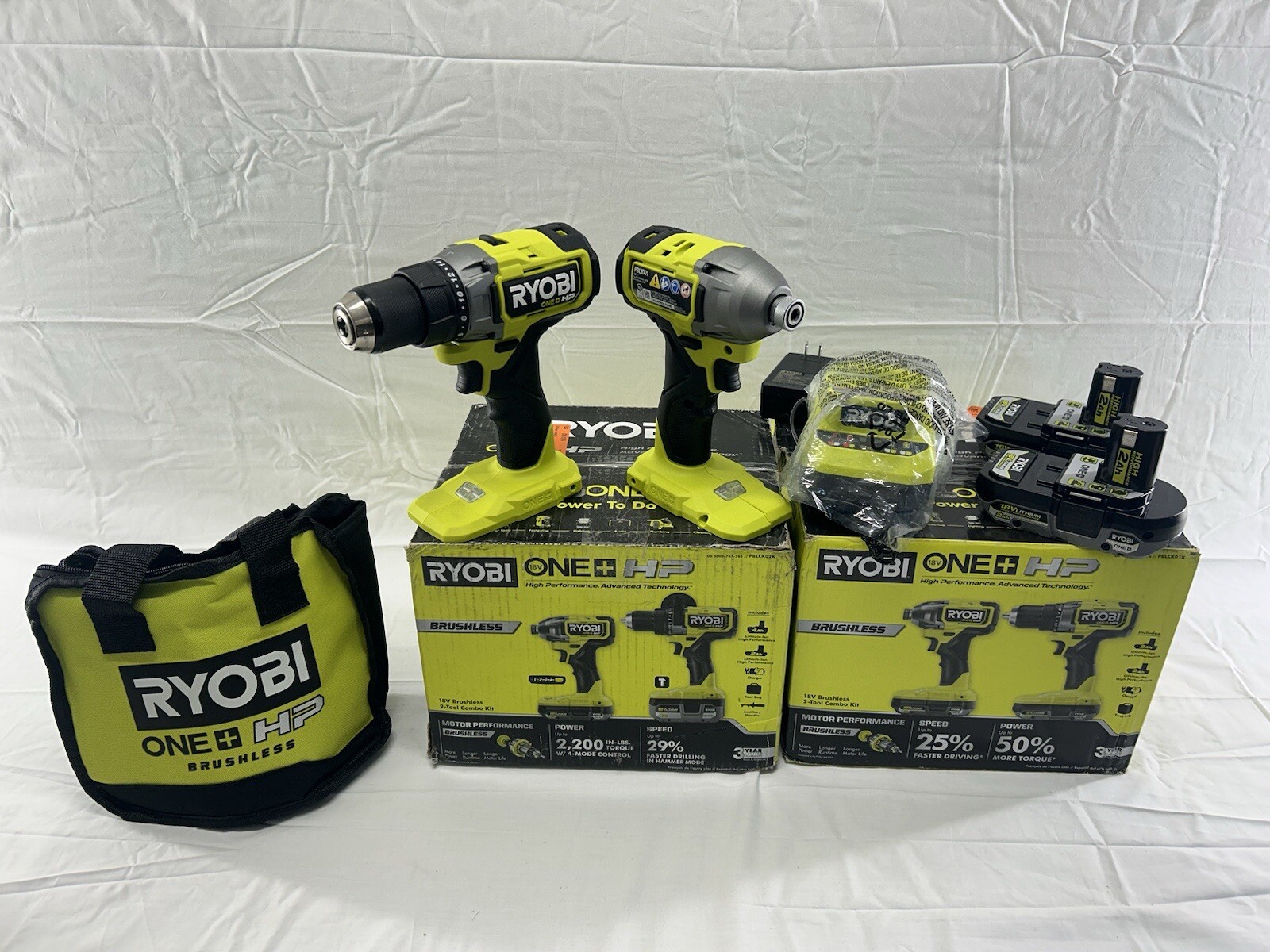 Ryobi Cordless Drill Set With Batteries And Charger