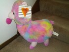 Llama Alpaca Rainbow Tie Dye 17" Stuffed Plush XOXO by Kellytoy * New w/ Tag! — photo 5