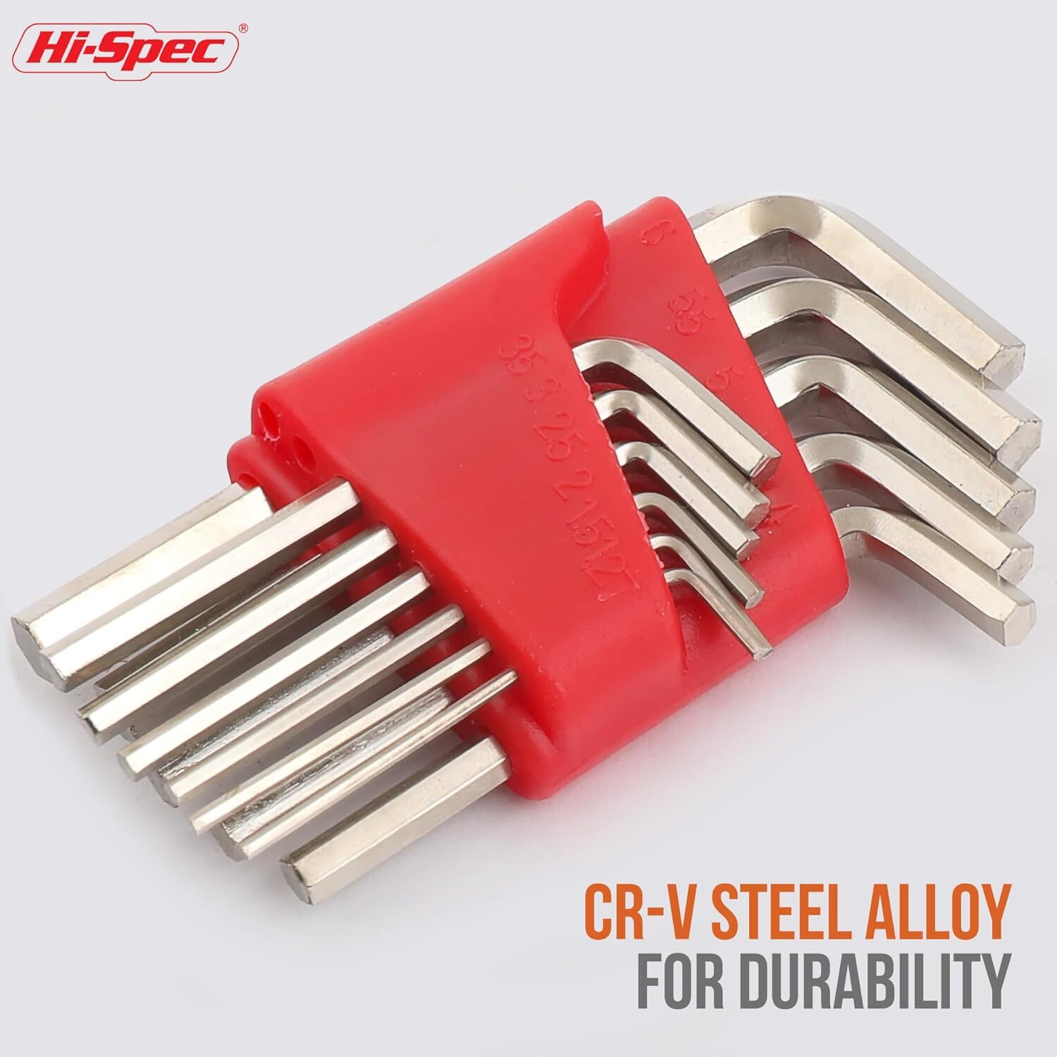 Hi-Spec 11pc Metric Hex Allen Key Set close up