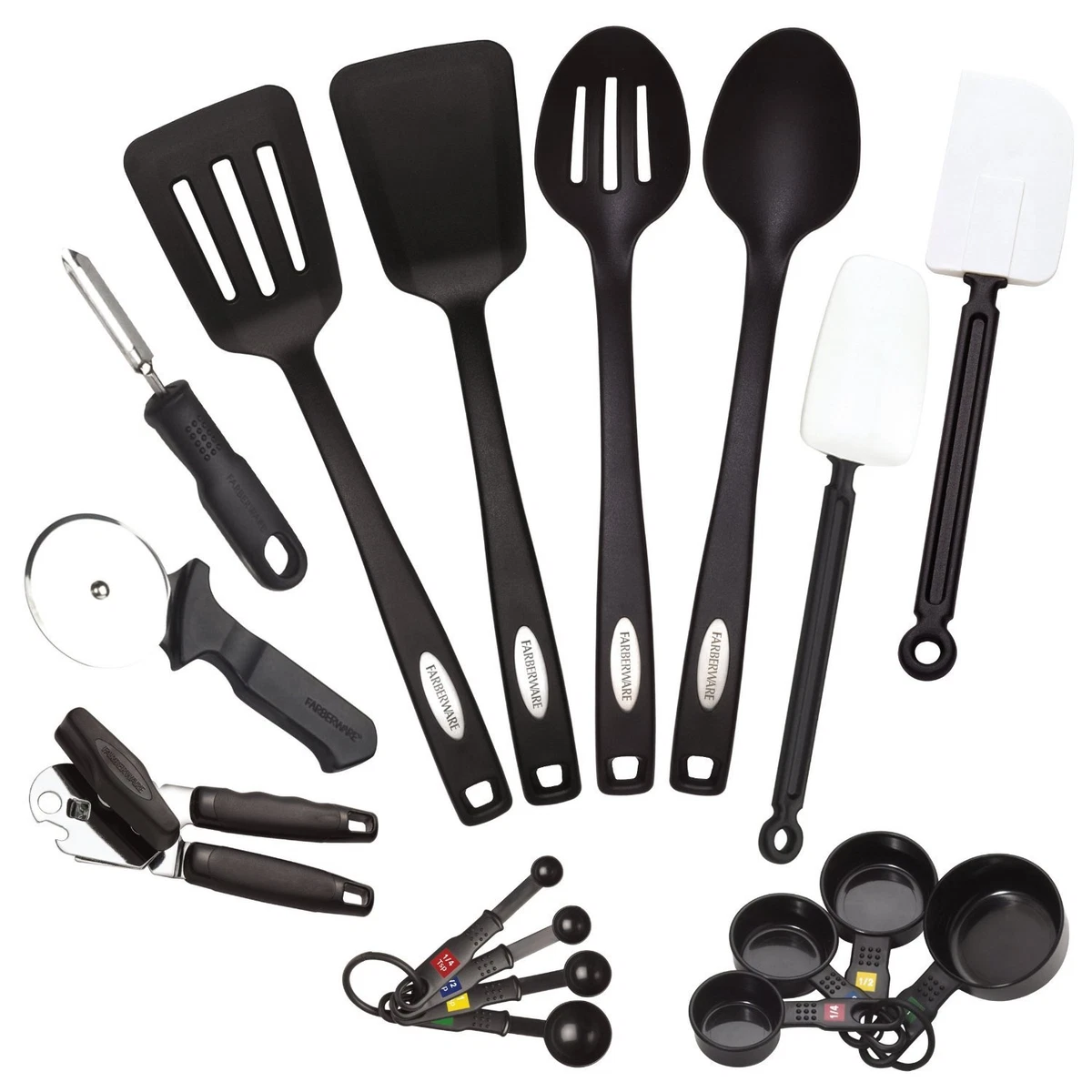 NEW Classic Farberware Cookware 17-Piece Kitchen Tool and Gadget Set