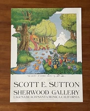 SCOTT SUTTON "THE SECRET OF GORBEE GROTTO" COLOR LITHOGRAPH - Signed