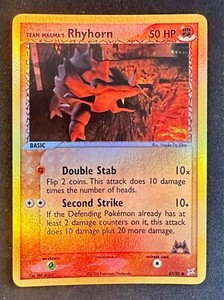Team Magma's Rhyhorn 67/95 2004 EX Team Magma Vs. Team Aqua Reverse Holo - Nm