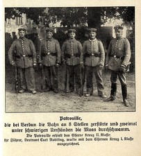Eisernes Kreuz für deutsche Stosstrupp-Patrouille vor Verdun 1914
