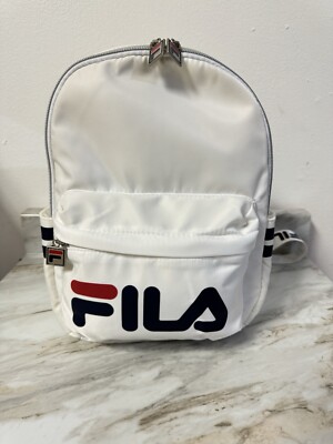 fila mini backpack malaysia FILA Girl's Women's Heritage White &Navy Mini Backpack NWT