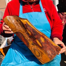 15.51LB Large Natural Tiger's-Eye Rough Raw Stone Rock Specimen Madagascar Heals